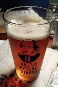 Brews Before Shrews pint glass